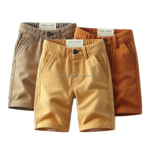 Bermuda d'été pour garçons sur mesure en tissu tissé en coton sergé fermetures à boutons avec braguette à glissière styles uniformes décontractés pour enfants vente en gros - Product Image 5