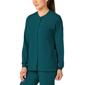 Blouses d'infirmière de haute qualité en gros, vestes d'uniforme d'hôpital, blouses médicales à manches longues pour femme, manteaux en coton - Product Image 1