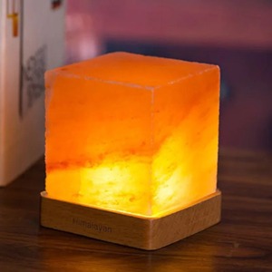 Lampe de nuit rechargeable en forme de bouteille avec sel rose de l'Himalaya comestible, pour chambre et bureau - Product Image 1