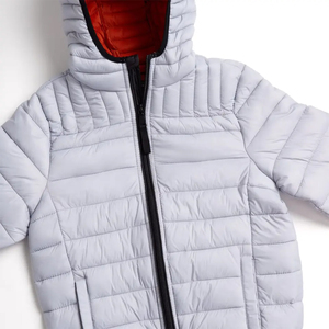 Chaqueta acolchada de lona gruesa y cálida para hombre, talla grande, con logo personalizado, para uso casual. - Product Image 6