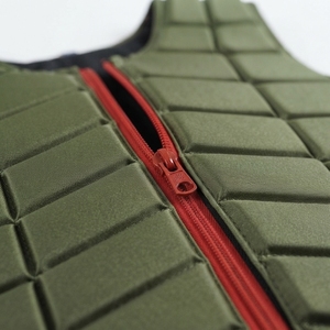 Chaleco de Protección Ecuestre Acolchado con Cremallera Frontal y Cordones Laterales Ajustables para Entrenamiento de Equitación - Product Image 4