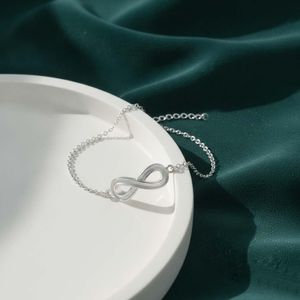 Bracelet en argent sterling 925 avec breloques vierges en forme d'infini pour la création de bijoux commémoratifs DIY (résine, cendres, cheveux, lait maternel) - Product Image 1