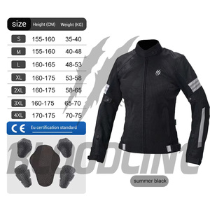 Women's <b>Summer</b> Blue <b>Motorcycle</b> <b>Jacket</b> Full Sleeve Breathable CE Certified With Armor Pads Included - Product Image 2
