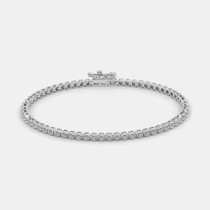 925 Sterling Silver Moissanite Tennis Chain Bracelet Hip Hop Style Bracelet For <b>Men</b> Women Minimal Fine Jewelry Bracelet For Gift - Product Image 1