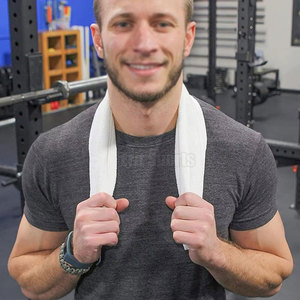 Serviettes de sport en coton 100% pour hommes et femmes, vente directe d'usine, prix bas, dernier design. - Product Image 5