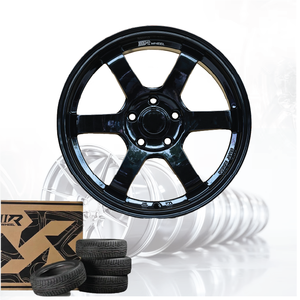 ล้อแม็กซ์รถยนต์อลูมิเนียมอัลลอยด์ 3R ใหม่ สีดำเงา JDM VOLK TE37 S-PLUS ขนาด 17 นิ้ว 5 รู 100 04115-V39 - Product Image 3