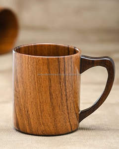 Taza rústica de madera de Acacia antigua, vasos de madera Natural ecológicos para fiestas o senderismo, copa de vino de cerveza de madera de Acacia hecha a mano - Product Image 6