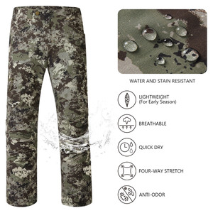 Custom Mens Camouflage Hunting Pants Soft <b>Shell</b> Windproof Water Resistant Breathable Outdoor OEM Service - Product Image 4