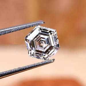 Diamant de laboratoire CVD HPHT bleu intense taille Asscher 1,08 ct, certifié IGI, clarté VS, fantaisie, en vrac, vente en gros - Product Image 1