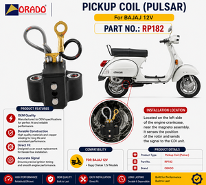 Bobina de encendido Bajaj 12v de calidad de exportación para repuestos de motocicletas India Orado - Product Image 4