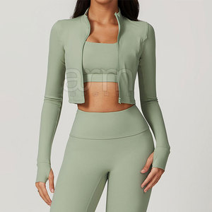 Conjunto de Yoga de 3 Piezas para Mujer, Color Sólido, Último Diseño, Bajo MOQ, Precio al por Mayor - Product Image 3
