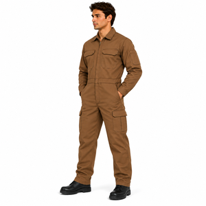 Combinaison de travail personnalisée pour homme, combinaison de sécurité industrielle, combinaison de protection, couleur unie, combinaison de travail personnalisée pour mécanicien - Product Image 5