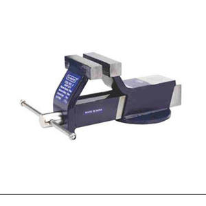 Étau d'établi tout acier avec base fixe, trempé et moleté, en acier à haute teneur en carbone, remplaçable, neuf - Product Image 1