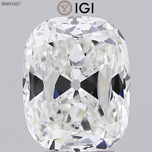 Diamante de laboratorio con corte Old Mine alargado certificado por IGI, EF VVS2 Antique OMC Cushion, diamante CVD suelto para diseños de joyería vintage - Product Image 1