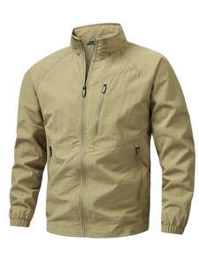 <b>Lightweight</b> 100% Waterproof Hooded <b>Men</b> Winter Windbreaker <b>Jacket</b> Full Zipper Outdoor Made in Pakistan Collar <b>Jacket</b> Full Zipper - Product Image 1