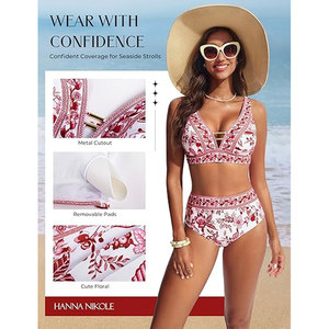 Trajes de Baño de Tela Premium Solid Trader, Transpirables, sin Mangas, Estampado Digital, Ropa de Playa para Mujer - Product Image 5