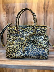 Sac à main en cuir véritable à imprimé léopard pour femme |   Sac fourre-tout en cuir de vache avec poils |   Sac à main de créateur avec poignée supérieure et bandoulière |   Fait main sur mesure - Product Image 6