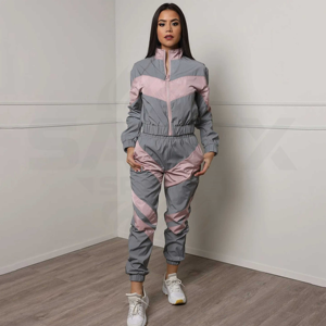 Conjunto de Chaqueta Cortavientos Vintage de Invierno Oversize con Capucha y Pantalones Impermeables para Mujer, Chándal de Exterior con Media Cremallera 100% Algodón - Product Image 2