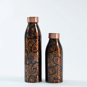 100% High Quality <b>Copper</b> Shinny and Glossy Water <b>Bottle</b> Handmade Polished Customized Sticker Available Export From India - Product Image 2