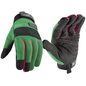 ถุงมือช่างแบบหนาพิเศษ ดีไซน์ใหม่ ฝ่ามือทำจากหนังสังเคราะห์และปลายนิ้วเสริมความแข็งแรง เพิ่มความทนทาน พร้อมโลโก้สั่งทำ - Product Image 4