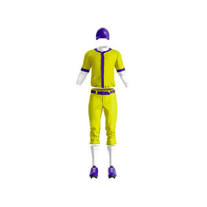 Tenue de baseball haut de gamme coupée et cousue, avec inserts de piping, évacuation de l'humidité, séchage rapide, légère, personnalisable, pour équipes professionnelles - Product Image 2