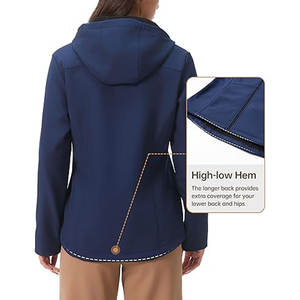 Chaqueta Softshell de Alto Rendimiento para Mujer, Personalizada, al por Mayor, Ligera, Impermeable, Resistente al Viento y Transpirable - Product Image 2