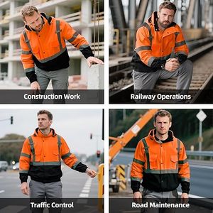 Veste de sécurité réfléchissante de haute qualité, veste de sécurité réfléchissante à capuche, nouvelle mode, veste de sécurité réfléchissante fabriquée par Wings Traders - Product Image 3
