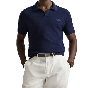 Suéter Premium para Hombre, de Manga Larga, en Algodón y Lino Texturizado, Marca Privada OEM, Transpirable, Ligero, Tejido Casual, Personalizado - Product Image 1