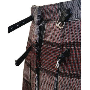 กระโปรงผ้าขนสัตว์ลายสก็อตแบบดั้งเดิมสำหรับเด็กผู้หญิง สายรัดปรับระดับได้พร้อมหัวเข็มขัดหนัง ขายส่ง - Product Image 6