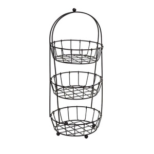 Nouveauté : Corbeilles à fruits en métal à 3 niveaux de haute qualité, paniers de rangement décoratifs, taille et forme personnalisables - Product Image 5