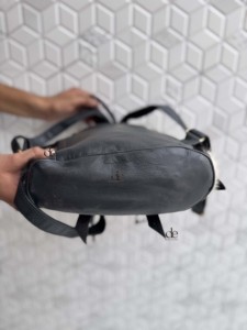 Real Cowhide Leather <b>Backpack</b> Multi Pockets <b>Backpack</b> Stylish School Bags Unisex Multi Uses Bags Wholesale Bulk Product - Product Image 3
