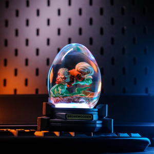 Lámpara de resina personalizada, lámpara de resina, luz nocturna personalizada, lámpara de epoxi de Pokémon, lámpara art déco, regalo personalizado, regalo hecho a mano - Product Image 2