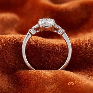 Bague de mariage en moissanite taille marquise pour femme, en argent, avec halo, pour fiançailles, promesse, cadeau d'anniversaire - Product Image 3