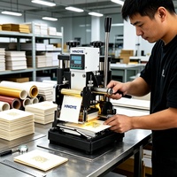 Presse à chaud numérique manuelle ZONESUN ZS90 pour cartes PVC, livres, cuir, bois, gaufrage de logo personnalisé