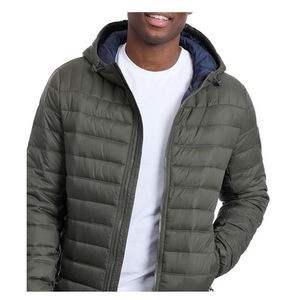 Factory Wholesale Mens <b>Womens</b> Custom Logo Hooded Puffer <b>Jacket</b> Insulated Winter Outerwear - Product Image 5