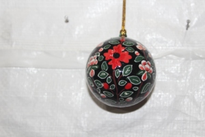 Hand Painted Paper Mache <b>Christmas</b> Tree Ornaments Handmade Holiday Hanging Decoration Set Decorative Paper Mache <b>Christmas</b> - Product Image 5