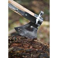 Hache en acier au carbone de haute qualité, lame gravée, manche forgé à la main de qualité industrielle, pour le camping, type tomahawk, vente chaude