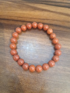 Bracelet classique en perles de corail unisexe, forme de boule, bijoux en pierre naturelle, cadeau tendance - Product Image 6