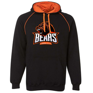Sweat-shirt à capuche pour homme, orange et noir, coupe classique, décontracté, couleur unie, sweat-shirt à capuche avec graphisme haute définition, tissu brossé doux - Product Image 5