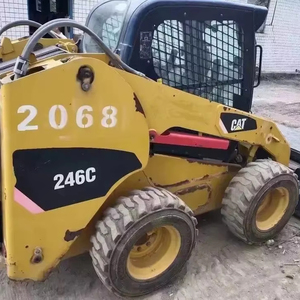 Caterpillar CAT246 Wheel Skid Steer Loader 0.35m³ Bucket 3 Ton Mini Loader <b>Machine</b> - Product Image 1