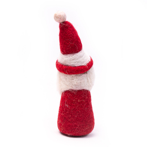 Figura de Papá Noel Hecha a Mano con Fieltro de Lana, Decoración Navideña para Interiores, Adorno para Mesa de Navidad - Product Image 3