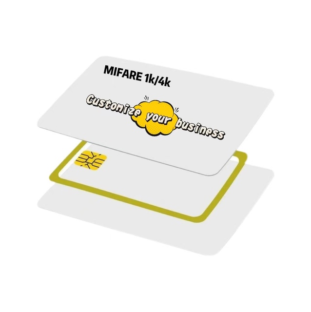 PVC RFID Blank Smart Card NFC Business Cards & ID Card with Mini Tag Hotel Use Custom Service
