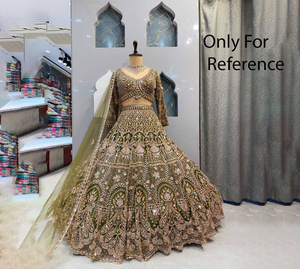 Lehenga Choli Dupatta de Diseño Indio de Alta Calidad PinkCityBlocks, con Lentejuelas y Georgette, Completamente Cosido, en Oferta - Product Image 2