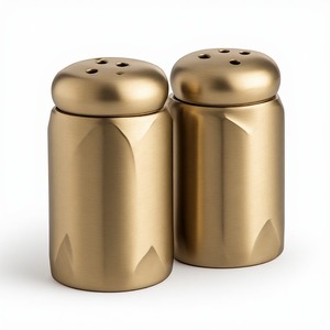 Juego de salero y pimentero premium diseñado para mesas de comedor elegantes con construcción duradera y un atractivo decorativo atemporal. - Product Image 2