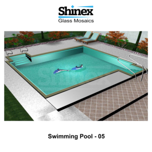 Azulejos de Piscina Estilo Mosaico con Acabado Brillante para Mejorar los Pisos, Paredes y Líneas de Agua de Piscinas de Villas - Product Image 1