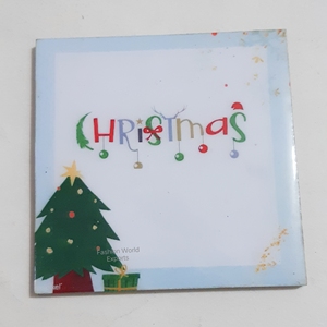Custom Christmas Designs Luxury High Quality Wood Coasters Personalized Holiday Square Coaster <b>Set</b> Eco-Friendly Mats Pads - Product Image 5