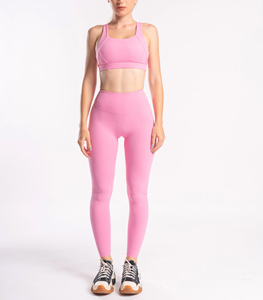 Women Athletic Set Sports Bra with High Waist Leggings 2 Piece Gym Wear Fitness Yoga Activewear Outfit Sports Bra Leggings Set - Product Image 2