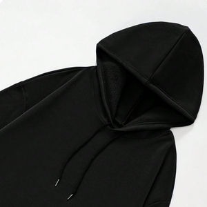 Sweat à capuche surdimensionné personnalisé 100 % coton épais pour homme, respirant, thermique, streetwear imprimé, col à capuche, hiver - Product Image 2