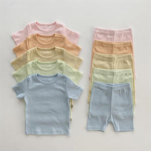 Ensemble de vêtements pour bébé, 100% coton, sweat-shirt à manches longues, pantalon, vêtements décontractés, toutes saisons, 2 pièces, unisexe, antibactérien, fournisseur BD - Product Image 1