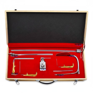 Abdominal Hoyos Retractor Fiber <b>Optic</b> Plastic Surgery Set Pack Wooden Box <b>Instruments</b> Best Quality Grade Stainless Steel - Product Image 1